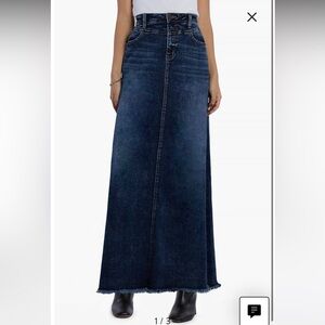 Wash Lab Lowdown Denim Skirt